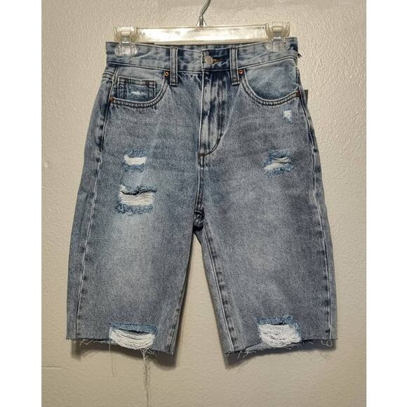 Joe's Cut Off Bermuda Shorts Winkler Blue Size 25 NEW - Picture 3 of 12